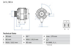 Alternátor BOSCH 0 986 083 480