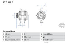 generátor BOSCH 0 986 083 570