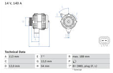 generátor BOSCH 0 986 083 820