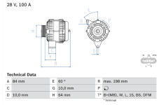 generátor BOSCH 0 986 083 950