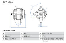 generátor BOSCH 0 986 084 180