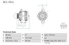 generátor BOSCH 0 986 084 280