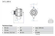 generátor BOSCH 0 986 084 440