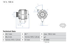 Alternátor BOSCH 0 986 084 990