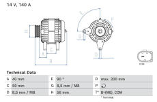 generátor BOSCH 0 986 085 040