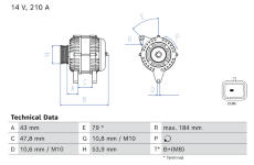 Alternátor BOSCH 0 986 085 570