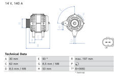 generátor BOSCH 0 986 085 950