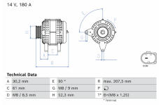 generátor BOSCH 0 986 086 310