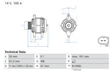 generátor BOSCH 0 986 086 520
