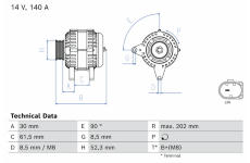 generátor BOSCH 0 986 087 320