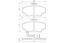 Sada brzdových destiček, kotoučová brzda BOSCH 0 986 424 012