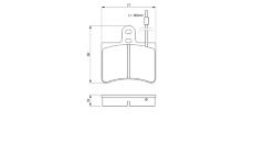 Sada brzdových destiček, kotoučová brzda BOSCH 0 986 424 026