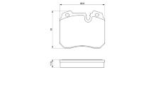 Sada brzdových destiček, kotoučová brzda BOSCH 0 986 424 032