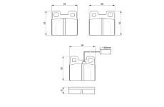 Sada brzdových destiček, kotoučová brzda BOSCH 0 986 424 049