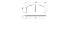 Sada brzdových destiček, kotoučová brzda BOSCH 0 986 424 058