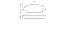 Sada brzdových destiček, kotoučová brzda BOSCH 0 986 424 135