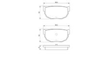 Sada brzdových destiček, kotoučová brzda BOSCH 0 986 424 162