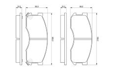 Sada brzdových destiček, kotoučová brzda BOSCH 0 986 424 202