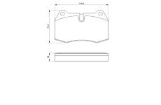 Sada brzdových destiček, kotoučová brzda BOSCH 0 986 424 209