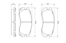 Sada brzdových destiček, kotoučová brzda BOSCH 0 986 424 211