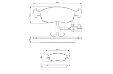 Sada brzdových destiček, kotoučová brzda BOSCH 0 986 424 237