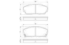 Sada brzdových destiček, kotoučová brzda BOSCH 0 986 424 260