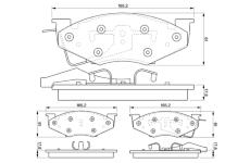 Sada brzdových destiček, kotoučová brzda BOSCH 0 986 424 271