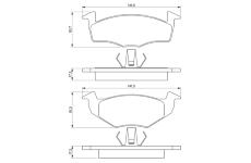 Sada brzdových destiček, kotoučová brzda BOSCH 0 986 424 361