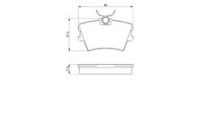 Sada brzdových destiček, kotoučová brzda BOSCH 0 986 424 375