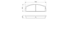 Sada brzdových destiček, kotoučová brzda BOSCH 0 986 424 420