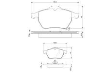 Sada brzdových destiček, kotoučová brzda BOSCH 0 986 424 461