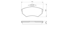 Sada brzdových platničiek kotúčovej brzdy BOSCH 0 986 424 468