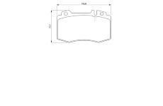 Sada brzdových platničiek kotúčovej brzdy BOSCH 0 986 494 012