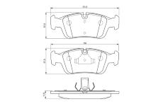 Sada brzdových destiček, kotoučová brzda BOSCH 0 986 424 483