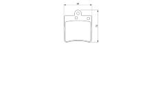 Sada brzdových destiček, kotoučová brzda BOSCH 0 986 424 519