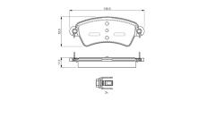 Sada brzdových destiček, kotoučová brzda BOSCH 0 986 424 529