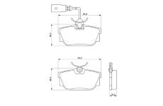 Sada brzdových platničiek kotúčovej brzdy BOSCH 0 986 424 542