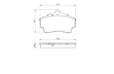 Sada brzdových destiček, kotoučová brzda BOSCH 0 986 424 569