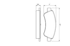 Sada brzdových platničiek kotúčovej brzdy BOSCH 0 986 424 571