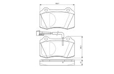 Sada brzdových destiček, kotoučová brzda BOSCH 0 986 424 579