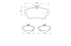 Sada brzdových destiček, kotoučová brzda BOSCH 0 986 424 586