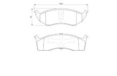 Sada brzdových destiček, kotoučová brzda BOSCH 0 986 424 587