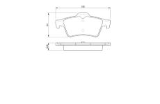 Sada brzdových destiček, kotoučová brzda BOSCH 0 986 424 617