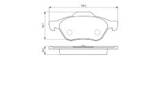 Sada brzdových destiček, kotoučová brzda BOSCH 0 986 424 619