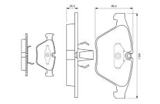 Sada brzdových platničiek kotúčovej brzdy BOSCH 0 986 424 651
