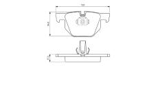 Sada brzdových destiček, kotoučová brzda BOSCH 0 986 424 653