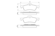 Sada brzdových destiček, kotoučová brzda BOSCH 0 986 424 654