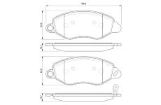 Sada brzdových destiček, kotoučová brzda BOSCH 0 986 424 657