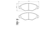 Sada brzdových destiček, kotoučová brzda BOSCH 0 986 424 660