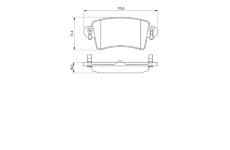 Sada brzdových destiček, kotoučová brzda BOSCH 0 986 424 675